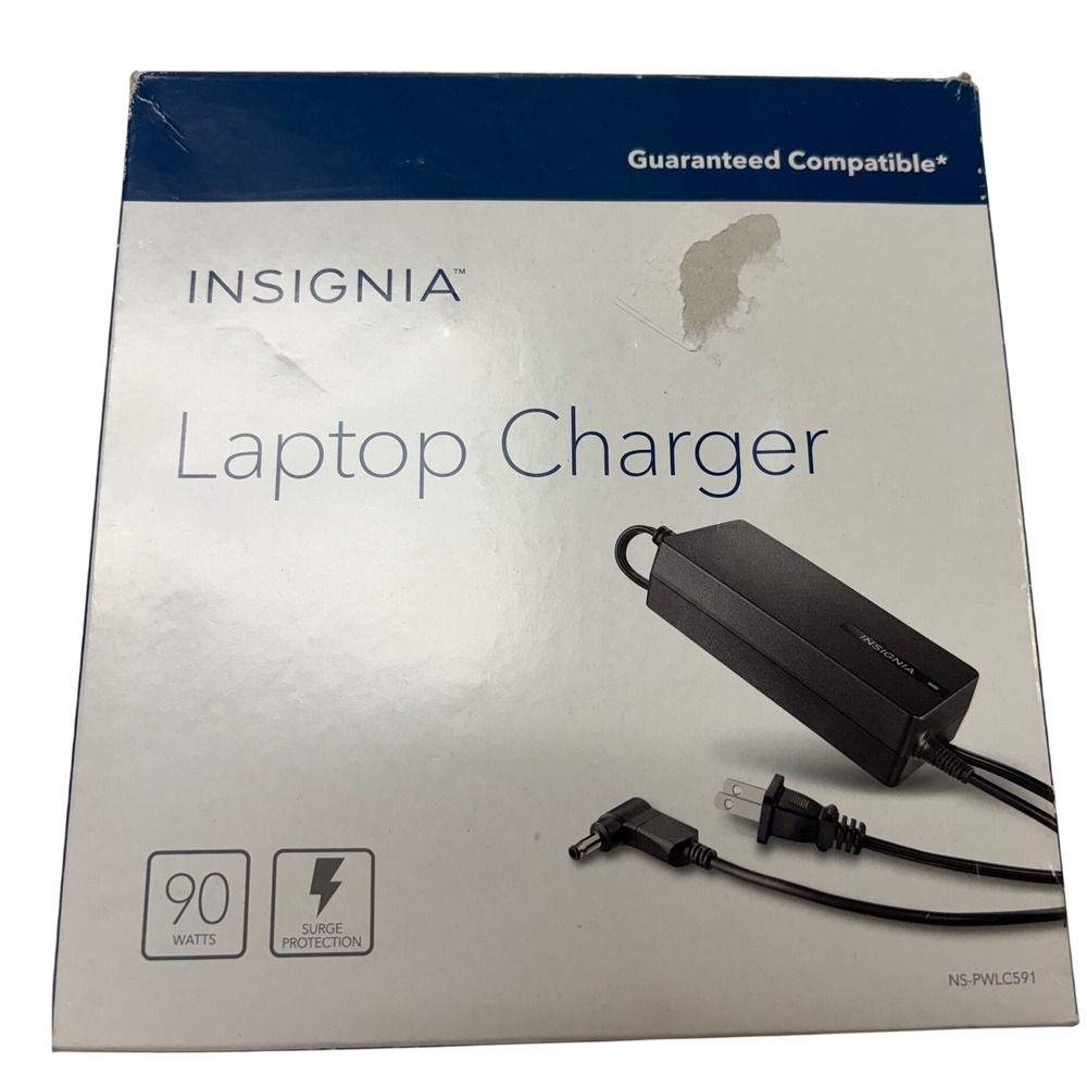 Insignia 90W Universal Laptop Charger AC Adapter NS-PWLC591 Black